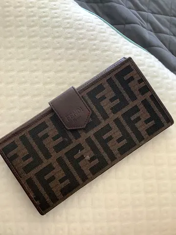 Fendi zucca long wallet