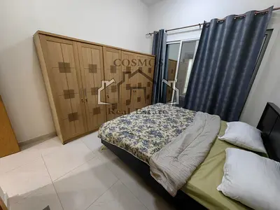 شقة مفروشة بالكامل غرفتين وصالة | أبراج الامارات | مدينة الإمارات، عجمان  جاهزة للسكن | موقف سيارات المبنى متوفر