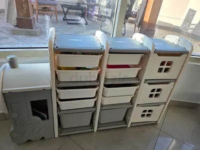 Stackable Plastic Storage Drawers – 12-Drawer Organizer, White/Grey