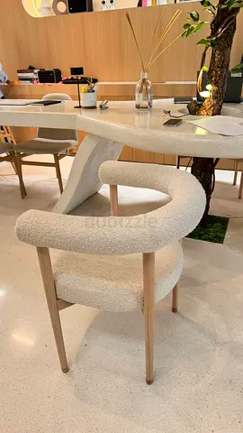 Mazz Boucle Dining Chair by Leanne Ford