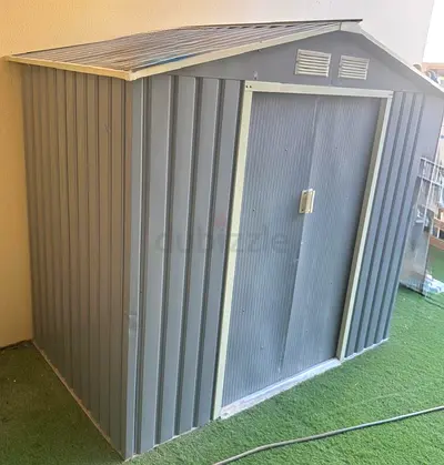 Outdoor Metal Storage Shed - Compact Garden Tool Shed