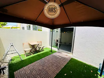 Bigger Furnished Studio with Garden in Uptown Alzahia Community with All Amenities