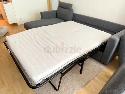 Ikeaa vimle L shape sofa bed with mattress