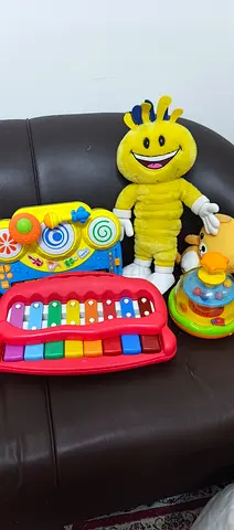 Lot of Baby/Toddler Toys: Xylophone, Activity Box, Spinning Rattle  Plush