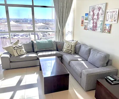 IKEA KIVIK L-Shaped Corner Sofa in grey