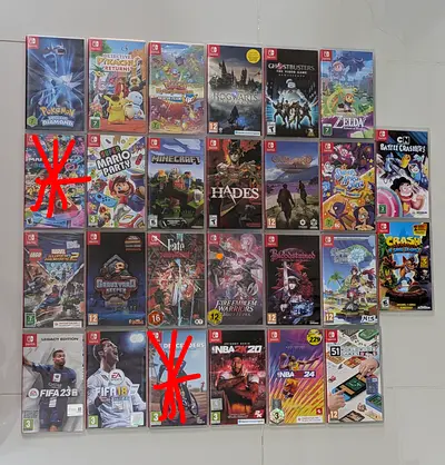 Nintendo Switch Games Mario, pokemon, Zelda, fifa, hades, NBA, Lego, crash, fate, Minecraft, ghost