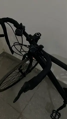 Black Road Bike with Drop Handlebars