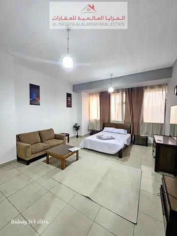 Monthly furnished studio in Al Nahda, including internet