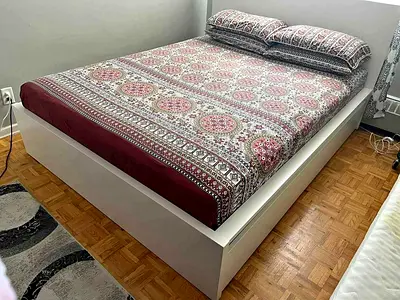 IKEA Bed and Matress - Queen size