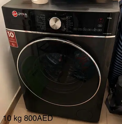 Hoover Dyna 10kg Front Load Washer - Black - guaranteed