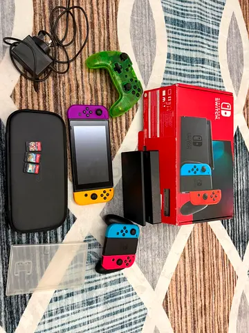 Nintendo Switch non oled with accessories