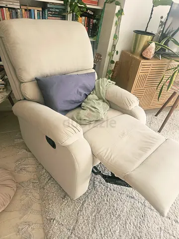 Cream Recliner Armchair