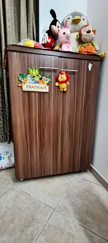 Wooden Toy Storage Cabinet with Soft Toys Bundle