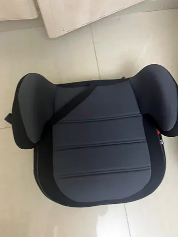 Gray Booster Car Seat Cushion (Backless) - Good Condition