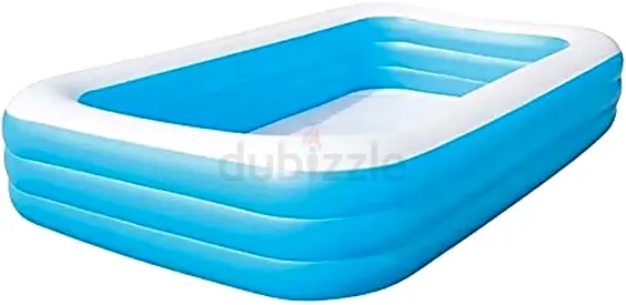 Bestway 54009 Deluxe Blue Rectangular Family Pool 3.05mx1.83mx56cm