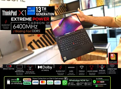● THINKPAD X1 CARBON ● EXTREME 13THGEN I7 - 6400MHZ RAM LIKE NEW - xps zbook elite precision t14s