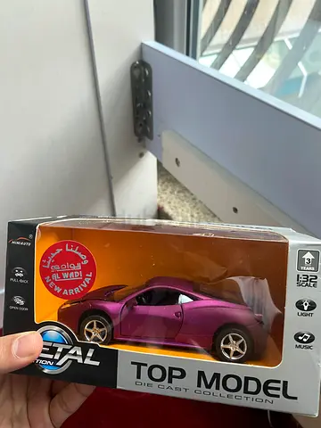 FERRARI 458 DIECAST MODEL PURPLE