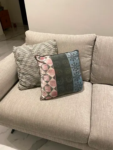 Light gray L-shaped sectional sofa in excellent condition goose feather - FINAL MARK DOWN TODAY