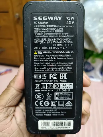 Segway / Ninebot 42V 71W AC Adapter (Replacement Charger)