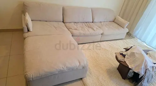 Home Center swin feather filled sofa with