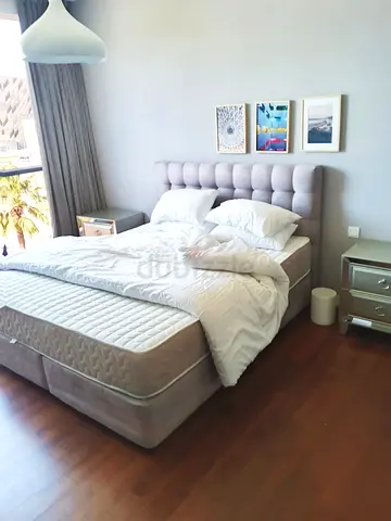 Light Grey Tufted King Size Bed with Headboard and Mattress