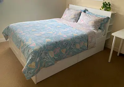 Ikea Bed and Mattress/queen size