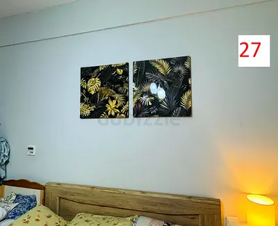 Wall Frame - Leaves - Bedroom - 60x60cm each