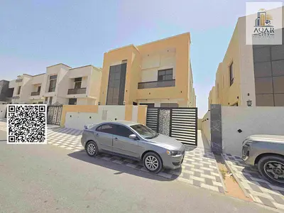 For sale, a corner villa - two floors, including registration fees, close to Sheikh Mohammed bin Zayed Road - freehold for all nationalities with the right of inheritance to children for life