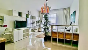 Directly Pool View Fully Furnished Studio In UpTown Alzahia Community With All Amenities