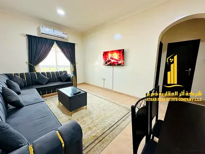 🏡 فرصة ذهبية! أفخم شقة غرفة وصالة مفروشة بالكامل للإيجار الشهري في المويهات 2 - عجمان✨ 🔹 شقة أنيقة بمساحة واسعة وتشطيب راقٍ 🔹 غرفة وصالة مفروشة بال