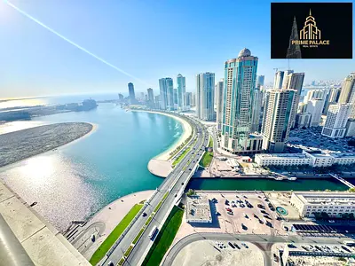 Luxury / sea view 2BHk Ac Chiller Free both master bedroom plus balcony wardrobes Car parking Gym swimming pool free just in 70k