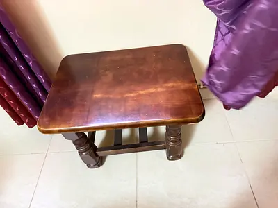 Solid Wood Side Table / Coffee Table - Vintage Style - 2pcs