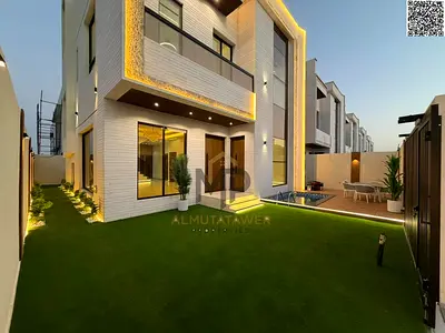 فيلا مودرن في الزاهية مع ارتداد امامي 15 متر مع مسبح وشاملة رسوم التسجيل والتمليك