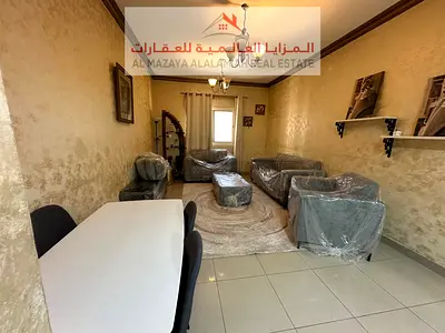 For monthly rent - fully furnished tow-bedroom apartment - new - first tenant - Sharjah - Al Nahda - with internet
