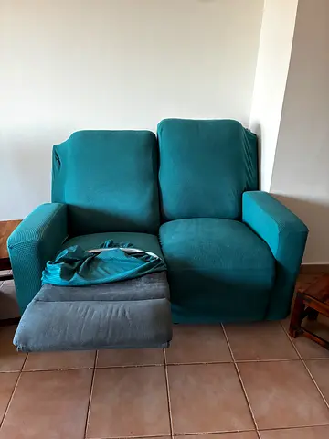 Double reclinable soffa