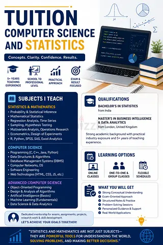 Tuition - Computer Science and Statistics