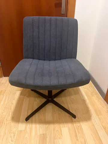Grey Fabric Office Swivel Chair