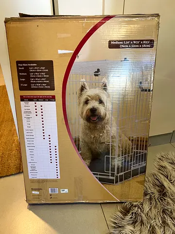 Medium Dog Crate – 76 x 52 x 58 cm – Excellent Condition