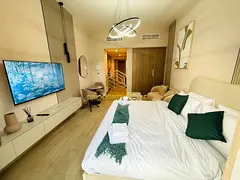 Luxury Fully Furnished Studio Apartment | Azizi Riviera | AED 54,999 Annual Rent