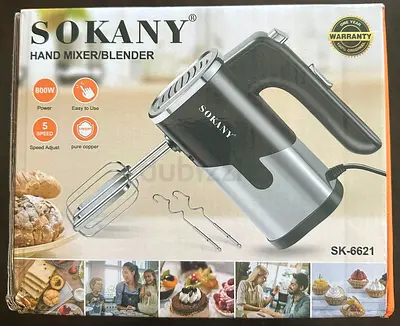 Sokany SK-6621 800W Hand Mixer / Blender - Used, Good Condition