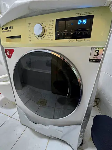 Front load 8kg Nikai automatic digital washing machine - All Good Working Condition