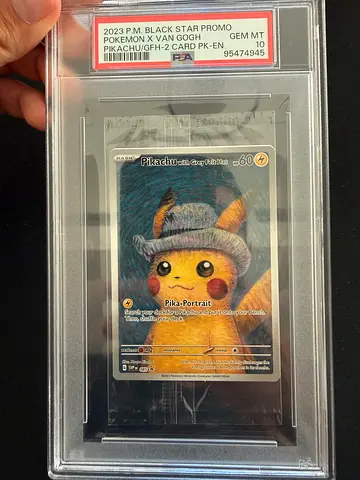 Pokemon Pikachu van Gogh sealed Psa10