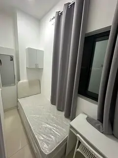 Partion with window and studying table in acadmic city