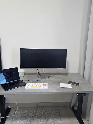 Navodesk Pro Standing Desk (180x76cm, Lunar Gray) – electric height-adjustable w/ memory presets