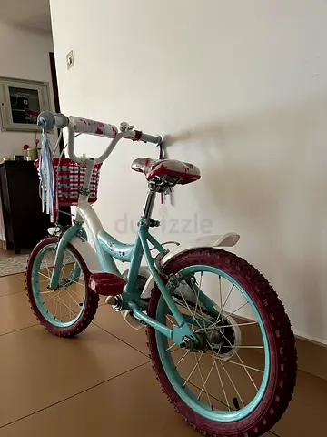 Childs Girls 12-inch Bicycle with Training Wheels — Good Condition
