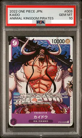 PSA 10 2022 One Piece JP - Kaido #003 (Animal Kingdom Pirates)