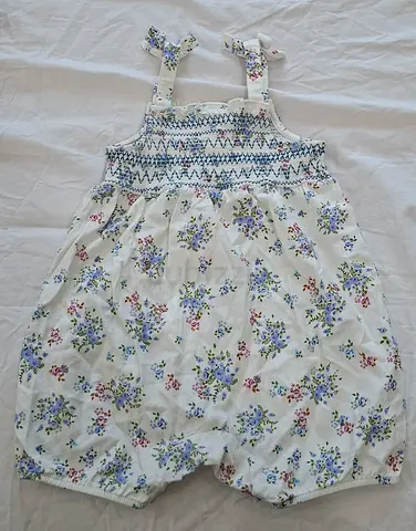Cotton dress for a baby girl, size 12 to 18 months