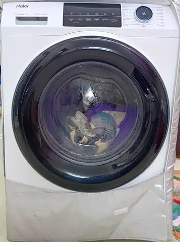 Haier front load washing machine - working condition, used