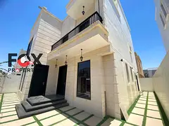 For annual rent, brand-new luxury villa in Al Zahya with 6 master bedrooms, maid’s room, modern ro