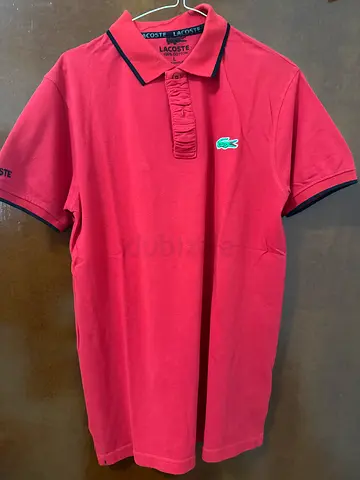 Mens Lacoste Red Polo Shirt